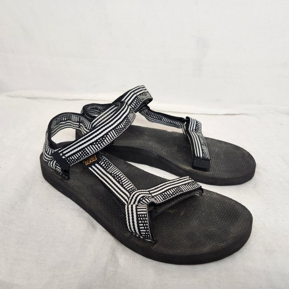 Teva Original Universal Sandal Womens Size 7 Black White